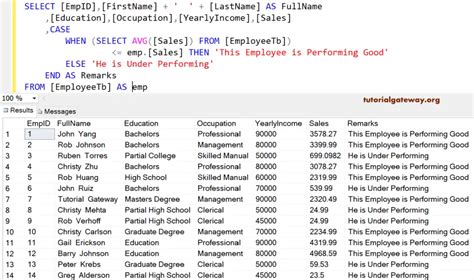 sql case when multiple columns.